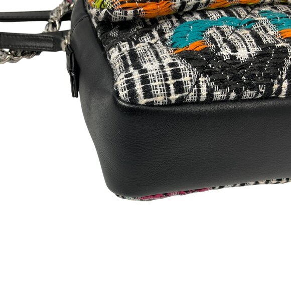 Chanel Black / White Multi 2015 Easy Fantasy Tweed Flap Shoulder Bag - Picture 7 of 16